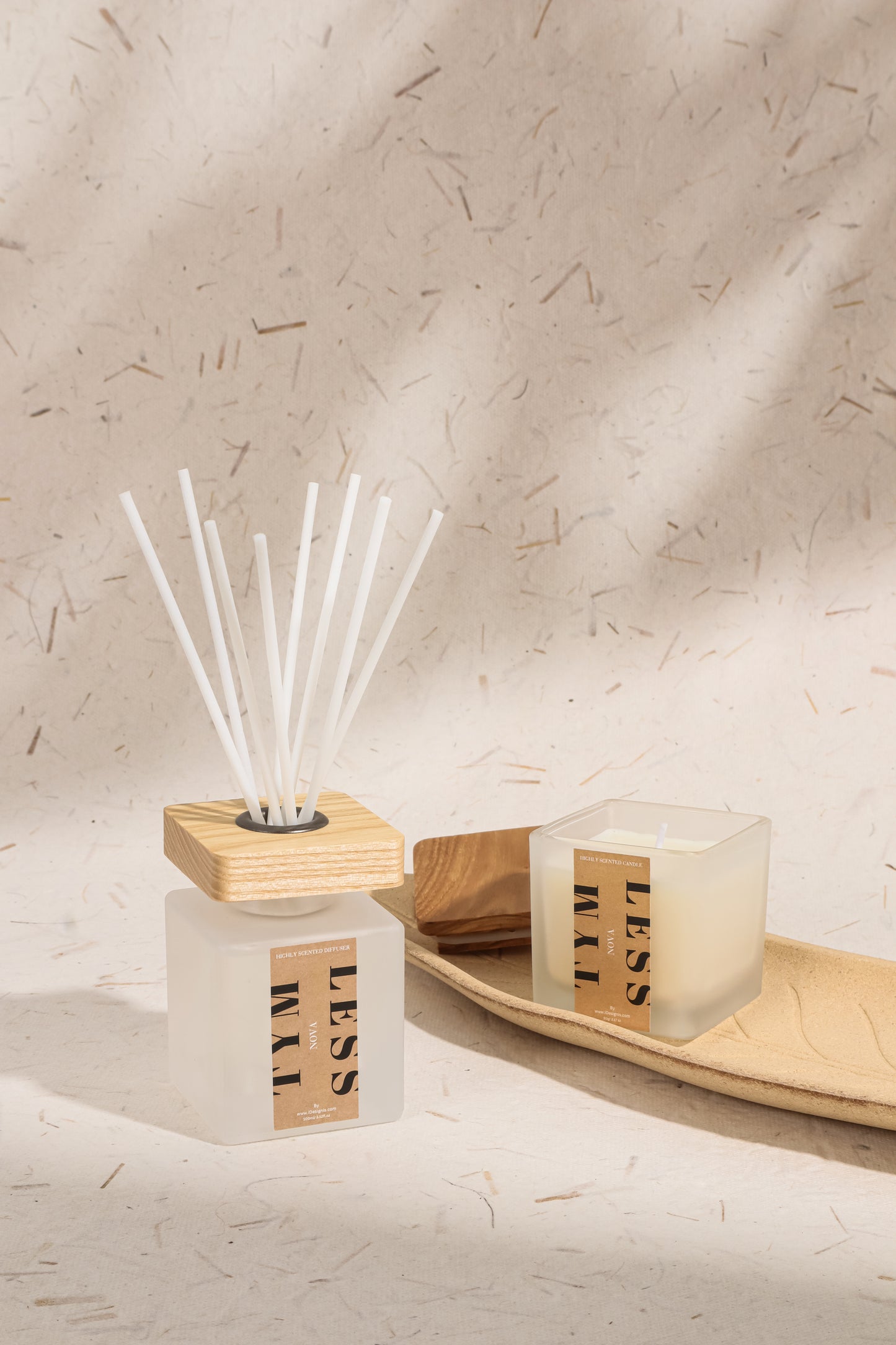 Musk Reed Diffuser and Scented Candle Aroma Set Gift Set - TYMLESS