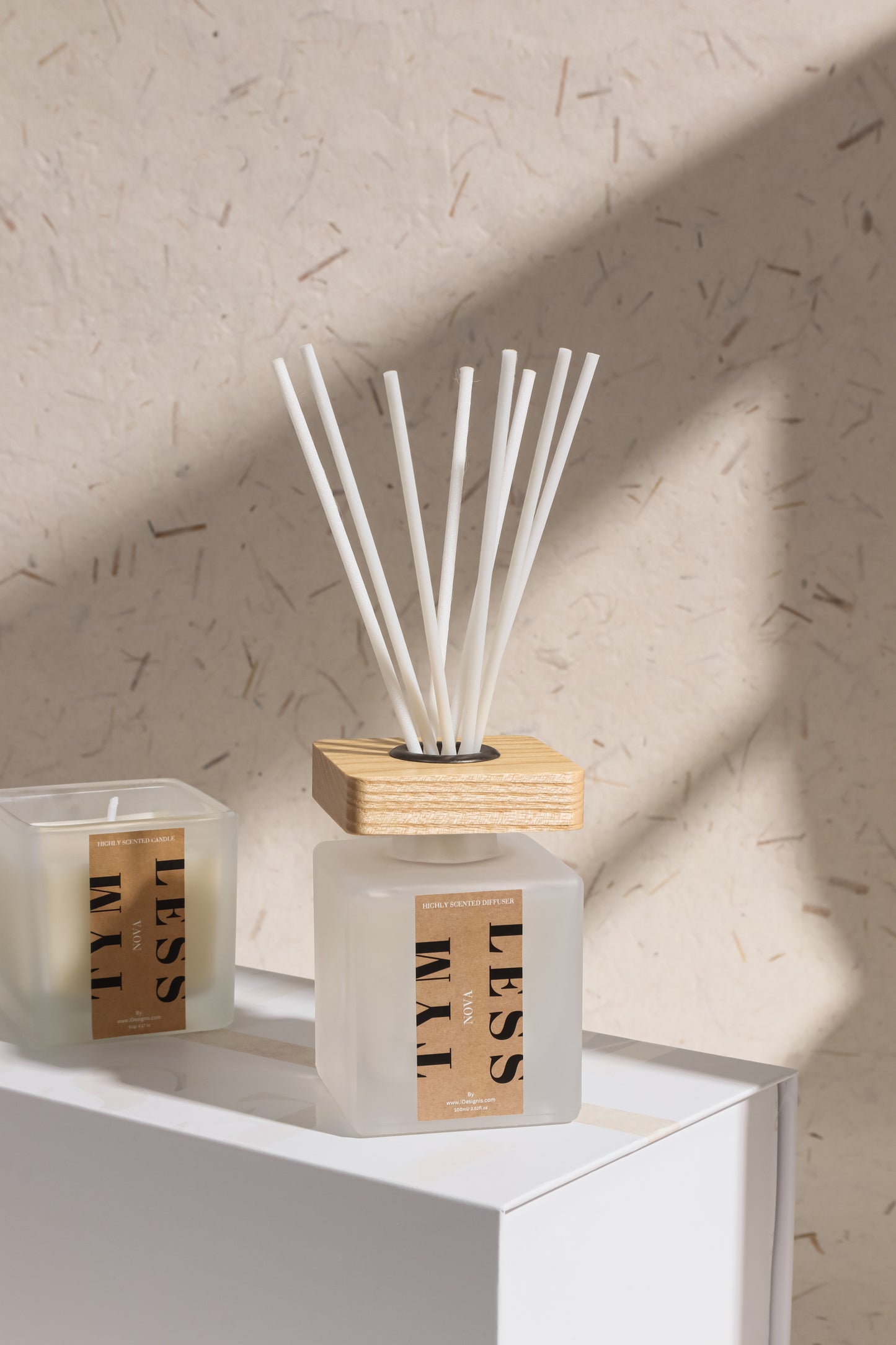 Musk Reed Diffuser and Scented Candle Aroma Set Gift Set - TYMLESS
