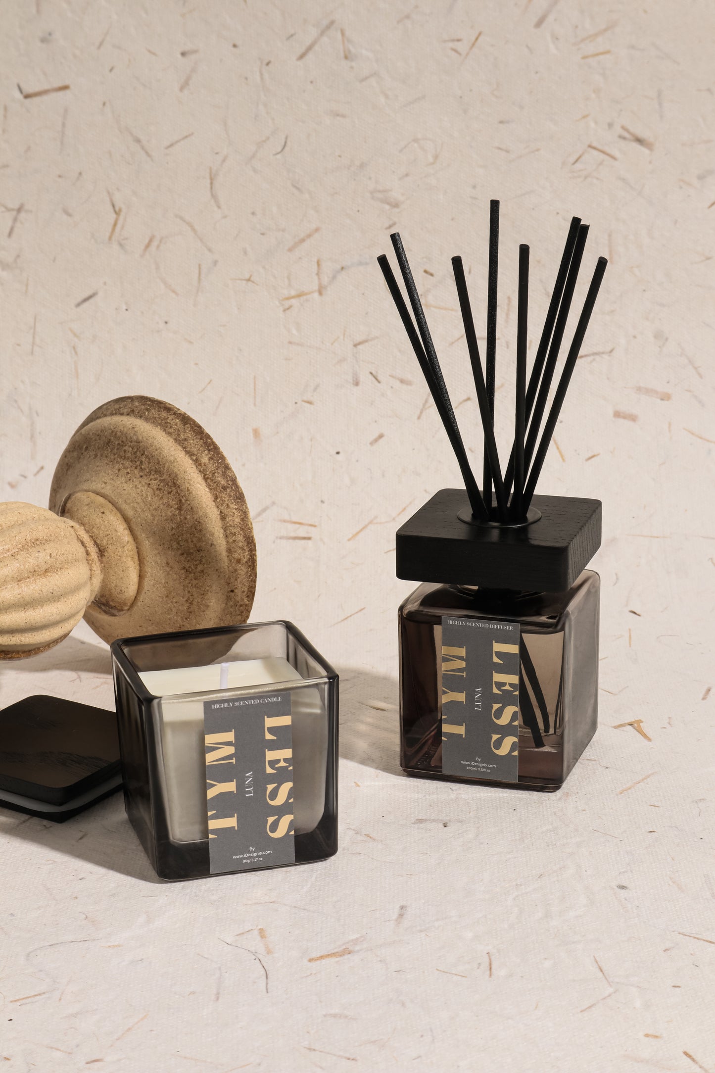 OUD Reed Diffuser and Scented Candle Aroma Set Gift Set - TYMLESS