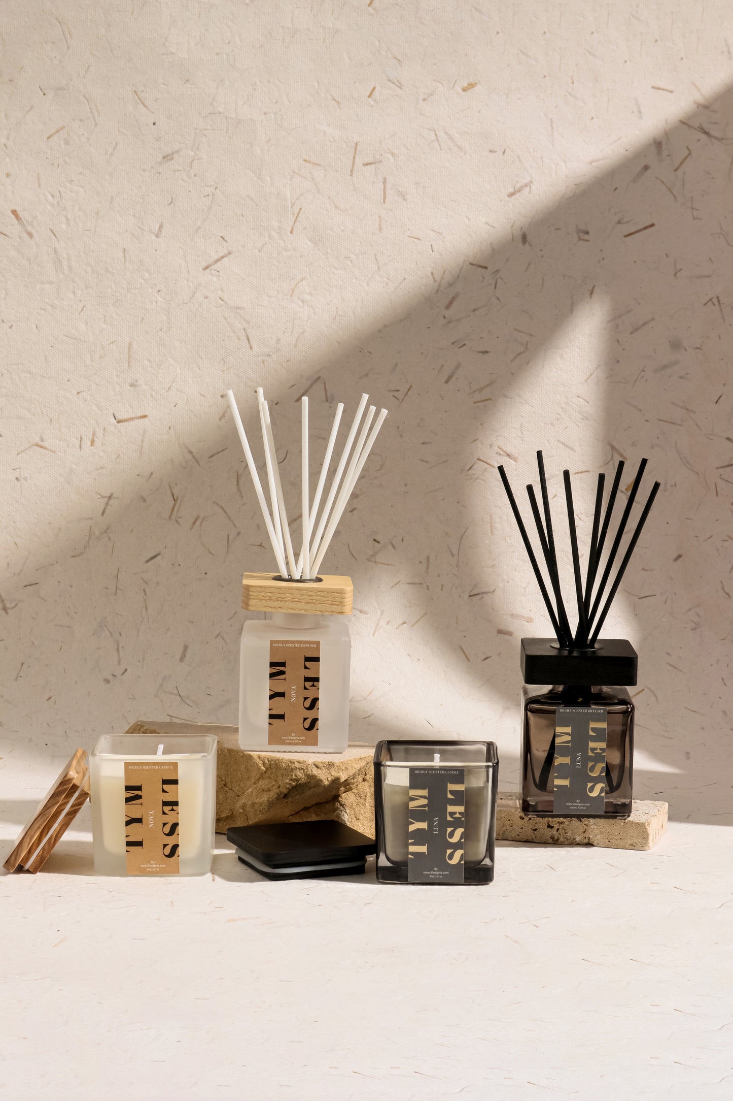 Musk Reed Diffuser and Scented Candle Aroma Set Gift Set - TYMLESS